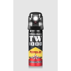 Obranný sprej se světlem Pepper - Jet TW1000® / 63 ml (Barva: Černá)