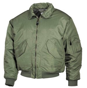 Bunda MFH® Flight Jacket CWU “Bomber“ – Olive Green (Barva: Olive Green, Velikost: S)
