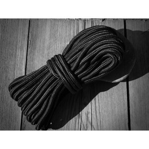 Commando lano Mil-Tec® 5 mm x 15m – Černá (Barva: Černá)