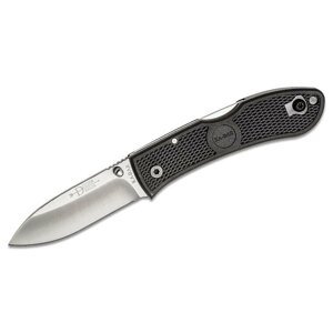 Zavírací nůž KA-BAR® Dozier Folding Hunter – Stříbrná čepel – Satin, Černá (Barva: Černá, Varianta: Stříbrná čepel – Satin)