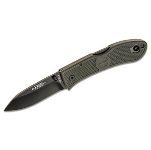 Zavírací nůž KA-BAR® Dozier Folding Hunter – Černá čepel, Foliage Green (Barva: Foliage Green, Varianta: Černá čepel)