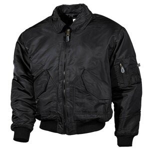 Bunda MFH® Flight Jacket CWU “Bomber“ – Černá (Barva: Černá, Velikost: XL)