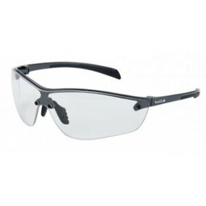 Ochranné brýle BOLLÉ® SILIUM PLUS – kovově šedé, čiré (Barva: Šedá, Čočky: Čiré)