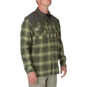 Flanelová košile s dlouhým rukávem 5.11 Tactical® Sidewinder - Mosstone (Barva: Mosstone, Velikost: S)