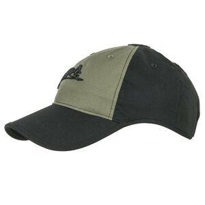 Kšiltovka „baseballka“ Logo Cap Ripstop Helikon-Tex®  – Černá / zelená (Barva: Černá / zelená)