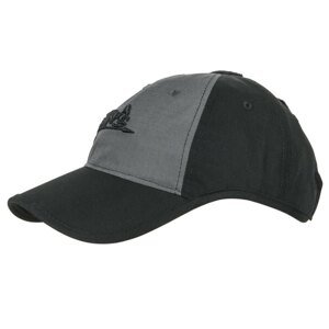 Kšiltovka „baseballka“ Logo Cap Ripstop Helikon-Tex®  – Černá / Shadow Grey (Barva: Černá / Shadow Grey)