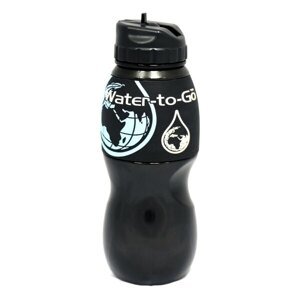 Lahev s filtrem Water-to-Go™ 75 cl – Černá (Barva: Černá)