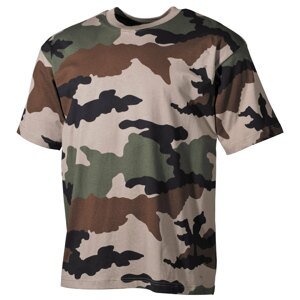 Bavlněné tričko US army MFH® s krátkým rukávem - CCE (Barva: Camouflage Centre Europe (CCE) , Velikost: XL)