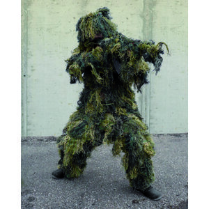 Maskovací oblek “Hejkal“ Ghillie Suit 4-dílný ANTI FIRE Mil-Tec® - woodland  (Barva: US woodland, Velikost: XL - XXL)