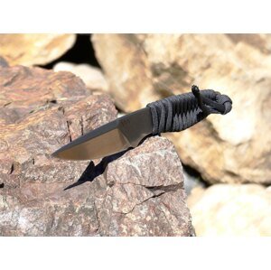 Nůž s pevnou čepelí ANV® P100 - Dark Grey (Barva: Dark Grey, Varianta: Šedá čepel – Stone Wash)