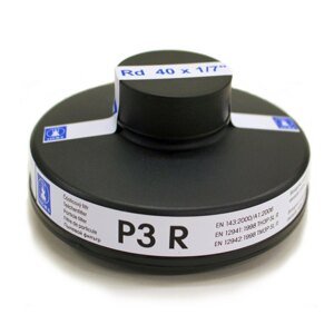 Částicový kombinovaný filtr P3 R – Černá (Barva: Černá)
