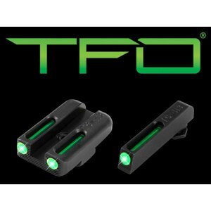 Mířidla TFO Tritium / Fiber-Optic Truglo® - Glock® Low Set – Černá (Barva: Černá)