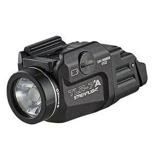 Zbraňová LED svítilna TLR-7A s inovovanými spínači Streamlight® – Černá (Barva: Černá)