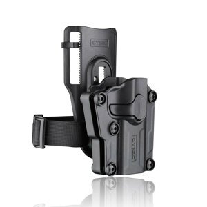 Univerzální pistolové pouzdro Mega-Fit Cytac® / snížená platforma - černá (Barva: Černá, Varianta: pravá strana)