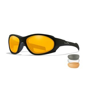 Sluneční brýle XL-1 Advanced COMM Wiley X® – Čiré + Kouřově šedé + Oranžové Light Rust, Černá (Barva: Černá, Čočky: )