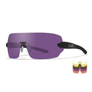Brýle Detection Wiley X®, 5 zorníků (Barva: Černá, Čočky: Čiré + žluté + oranžové + Purple + Copper)