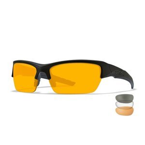 Sportovní brýle Valor 2.5 Wiley X®, 3 skla – Čiré + Kouřově šedé + Oranžové Light Rust, Černá (Barva: Černá, Čočky: )