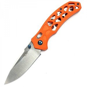 Zavírací nůž Firebird F7631 Ganzo® – Stříbrná čepel – Satin, Oranžová (Barva: Oranžová, Varianta: Stříbrná čepel – Satin)