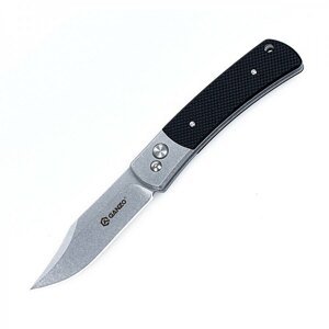 Zavírací nůž G7472 Ganzo® – Stříbrná čepel – Satin, Černá (Barva: Černá, Varianta: Stříbrná čepel – Satin)