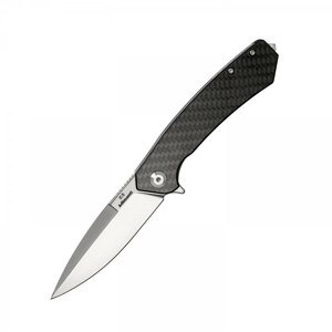 Zavírací nůž Skimen Adimanti CF Ganzo® (Barva: Černá, Varianta: Stříbrná čepel – Satin)