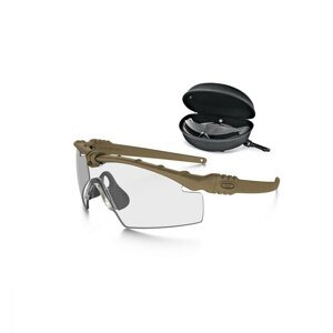 Brýle Ballistic M-Frame 3.0 Array EN SI Oakley®, 2 skla – Čiré + Kouřově šedé, Písková (Barva: Písková, Čočky: Čiré + Kouřově šedé)