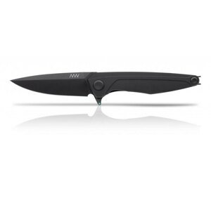 Zavírací nůž ANV® Z300 Dural Liner Lock - Černá rukojeť, černá čepel - DLC (Barva: Černá, Varianta: Černá čepel - DLC)