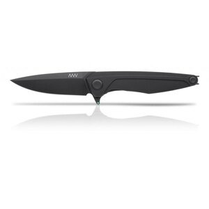 Zavírací nůž ANV® Z300 Dural Frame Lock - Černá rukojeť, černá čepel - DLC (Barva: Černá, Varianta: Černá čepel - DLC)