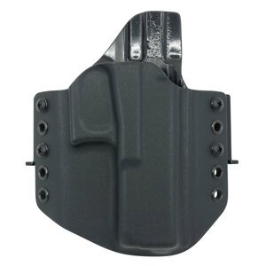 OWB Glock 17 - vnější pistolové pouzdro s polovičním SweatGuardem RH Holsters® – Černá (Barva: Černá, Typ uchycení: Kovový průvlek)