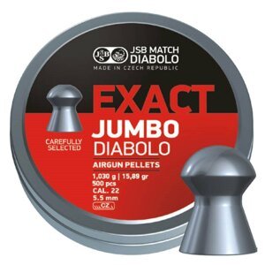 Diabolky Exact Jumbo 5.5 mm JSB® / 500 ks (Barva: Vícebarevná)