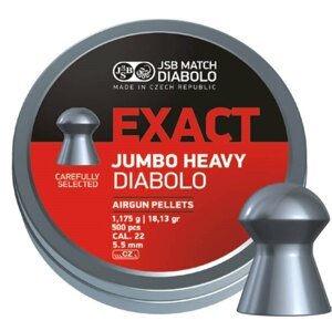 Diabolky Exact Jumbo Heavy 5.52 mm JSB® / 500 ks (Barva: Vícebarevná)