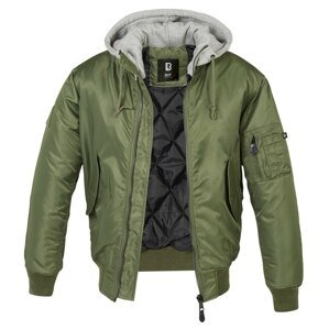 Zimní bunda MA1 Sweat Hooded Brandit® – Olive Green (Barva: Olive Green, Velikost: S)