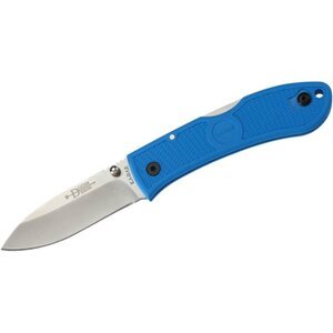 Zavírací nůž KA-BAR® Dozier Folding Hunter – Stříbrná čepel – Satin, Modrá (Barva: Modrá, Varianta: Stříbrná čepel – Satin)