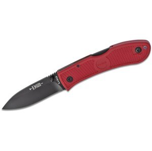 Zavírací nůž KA-BAR® Dozier Folding Hunter – Černá čepel, Červená (Barva: Červená, Varianta: Černá čepel)