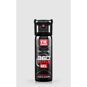 Obranný sprej Tactical Pepper - Gel TW1000® / 45 ml (Barva: Černá)