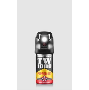 Obranný sprej se světlem Pepper - Jet TW1000® / 40 ml (Barva: Černá)