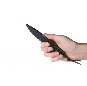 Nůž s pevnou čepelí ANV® P100 – Olive Drab, DLC (Barva: Olive Drab, Varianta: Černá čepel - DLC)
