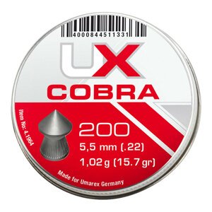 Diabolo Cobra 5.5 mm Umarex® / 200 ks (Barva: Vícebarevná)