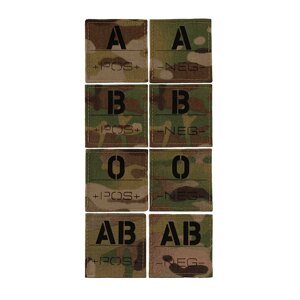 Nášivka krevní skupina AČR IR Combat Systems® – Multicam® (Barva: Multicam®, Varianta: AB -)