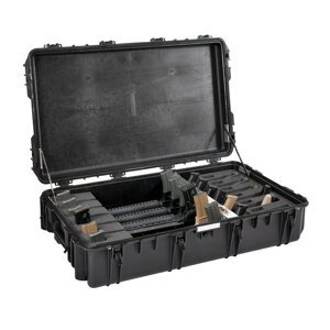 Odolný vodotěsný kufr na 6 pušek 10826 Explorer Cases® / s pěnou (Barva: Černá)