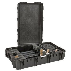 Odolný vodotěsný kufr na 6 pušek 10826 Explorer Cases® / s nastavitelným systémem (Barva: Černá)
