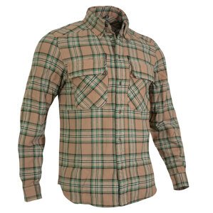 Flanelová Košile Bush 4-14 Factory® (Barva: Hnědá / zelená, Velikost: L)