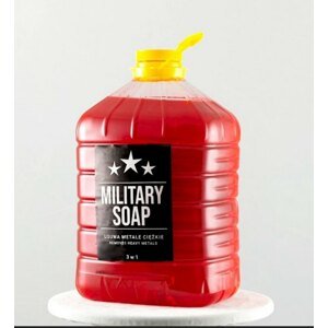 Speciální tekuté mýdlo na ruce, tělo a vlasy Military Soap® – 4 l, Červená (Barva: Červená, Varianta: 4 l)