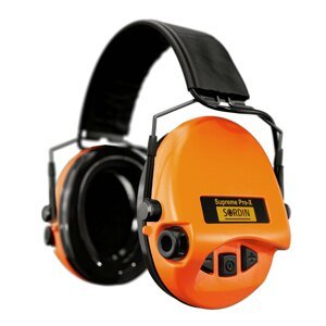 Elektronické chrániče sluchu Supreme Pro-X Slim Sordin® – Oranžová (Barva: Oranžová)