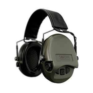 Elektronické chrániče sluchu Supreme Mil-Spec AUX Sordin® – Zelená (Barva: Zelená)