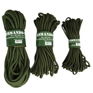 Lano Commando MFH® 15 m, průměr 5 mm – Olive Green (Barva: Olive Green)