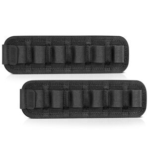Velcro insert na brokovnicové náboje 12GA Savior® – 6, Černá (Barva: Černá, Počet: 6)