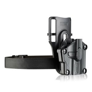 Univerzální pistolové pouzdro Mega-Fit Compact Cytac® / snížená platforma – pravá strana, Černá (Barva: Černá, Varianta: pravá strana)