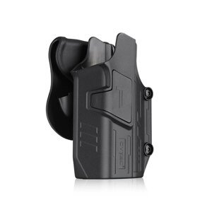 Univerzální pouzdro pistol/svítilna Mega-Fit Cytac®, snížená platforma – pravá strana, Černá (Barva: Černá, Varianta: pravá strana)