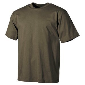 Bavlněné tričko US army MFH® s krátkým rukávem - oliv (Barva: Olive Green, Velikost: L)