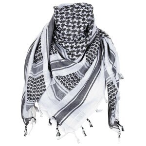 Šátek palestina s třásněmi MFH® – Černá / bílá (Barva: Černá / bílá)